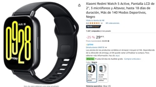Xiaomi Redmi Watch 5 Active por 29,99€