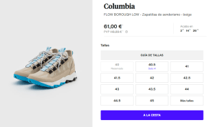 Zapatillas de Trekking para Hombre Columbia Flow Borough Low por 61€