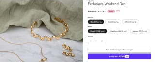 Friends Crinkle ketting, de armband en de oorbellen voor €47,50 bij Melano-jewelry