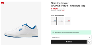Nike Grandstand II heren sneakers voor €44,95 bij Zalando
