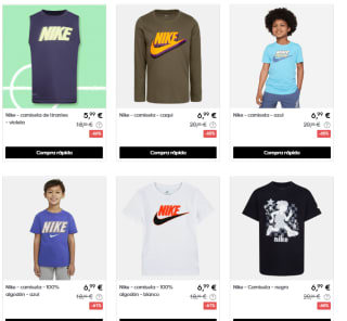 Nike Kids rebajas hasta 80% descuento en ropa para los peques de la casa