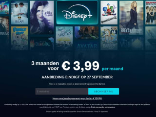 3 maanden Disney+ voor € 3,99 per maand
