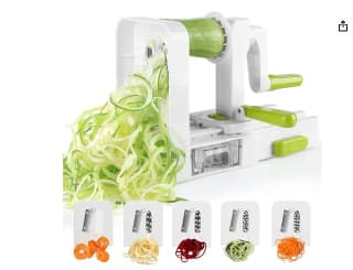 Espiralizador de Vegetales Cortador de Verduras de 5 Cuchilla por 12,24€