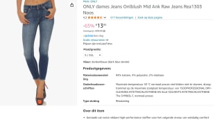 Only Ankle jeans Blush voor €13,93 bij Amazon