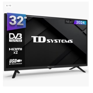 Televisor 32 pulgadas Led HD, múltiples conexiones - TD Systems K32DLC19H por 86.42€