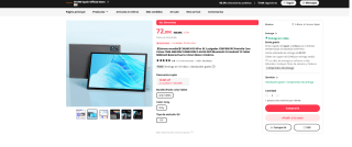 CHUWI Hi10 XPro 10.1 pulgadas 128GB por 72,89€