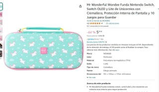 Mr.Wonderful Funda Nintendo Unicornios por 5€