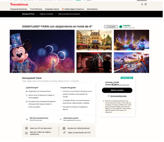 Entrada Disneyland con hotel desde 91€ por persona con Travelcircu
