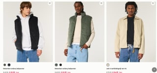 Tot 70% korting op diverse heren jassen en jacks bij Hollister