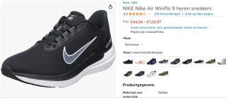 Nike Winflo 9 heren hardloopschoenen voor €44,97 bij Amazon.nl