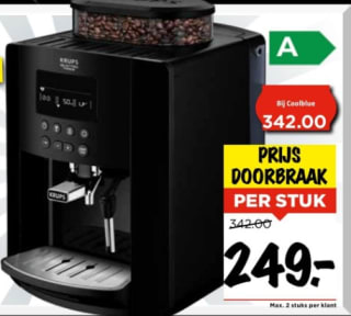 KRUPS Arabica EA8170 Espressomachine voor €249 bij Vomar
