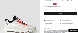 Nike Air Max 95 Se voor €113,97 bij Freshcotton