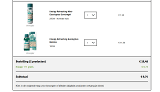 1+1 gratis op alles van Kneipp bij Kruidvat