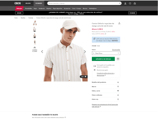 Camisa Rayas Jack & Jones Hombre por solo 3,75€