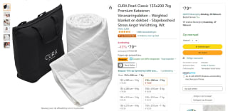 Cura Pearl Classic 135x200 7kg verzwaringsdeken voor €47,40