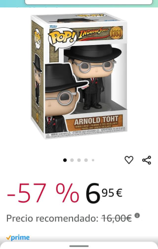 Funko Pop Movies Indiana Jones Rotla. Arnold Toth por 6,95€.