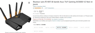 Routeur sans fil Asus à 72,55€