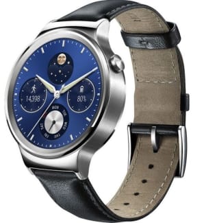 Huawei Watch Classic W1 Smartwatch met zwarte leren band voor €204,18