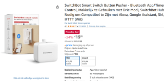 SwitchBot White - Smart afstandsbediening voor €19,70 met Amazon Prime