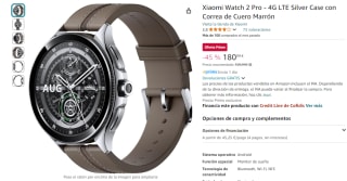 Xiaomi Watch 2 Pro - 4G LTE Silver Case con Correa de Cuero por 180,99€