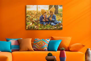 Foto op canvas 90x60 cm voor €16,99 incl. verzending