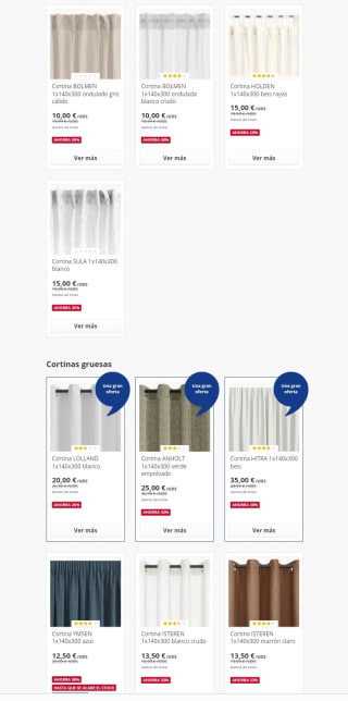 Hasta un -50% de Descuento en Cortinas en Jysk.