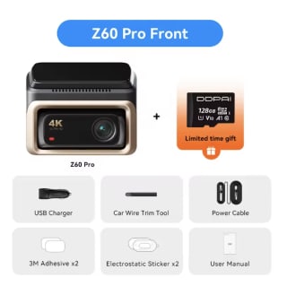 Cámara de salpicadero DDPAI 4K Z60 Pro 3CH Sensor SONY STARVIS2 por solo 98,98€