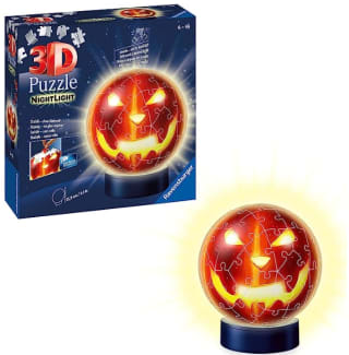 puzzle ball 3D calabaza Halloween con luces marca Ravensburger por 7,40€