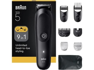 Afeitadora multifunción Braun Todo En Uno Series 5 AIO5540, Kit De Styling 9 en 1 por 39,90€