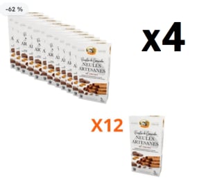 4 Packs de 12 Unidades de 100 grs de Birba Neules Artesanas al Cacao por 39.96€