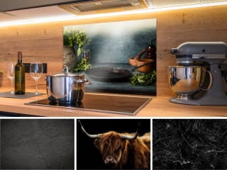 Spatscherm (met eigen foto) voor in de keuken v.a. €22,42 bij Fotocadeau.nl