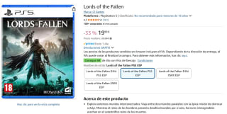 Juego para ps5 Lords of the Fallen por 19,99€
