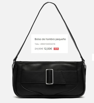 Bolso de hombro pequeño Toku por 12€