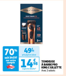 Tondeuse à barbe KING C GILLETTE à 14,98€