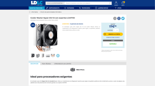 Refrigerador Cooler Master Hyper 212 EVO por 17,96€