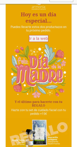 Regalo por compra en Armonía