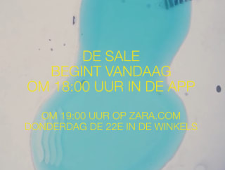 ZARA sale start om 18.00 uur [app] en 19.00 uur online