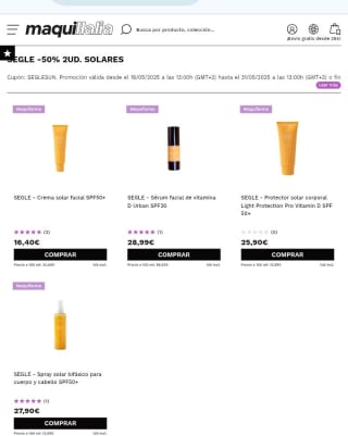 -50% en la Segunda Unidad Segle.