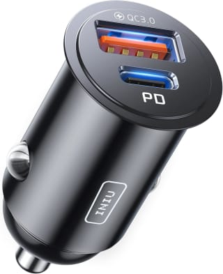 INIU 60W Autolader [USB C + USB A], PD & QC 3.0 voor €5,99 dmv code bij Amazon
