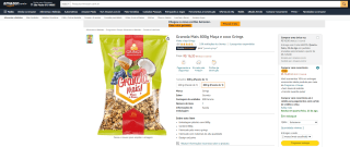 Granola da Mais! sabor Maça e coco Grings com 2 uni de 800g - R$ 32,40