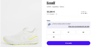 Zapatillas de Mujer Ecoalf LEWIS por 33.99€