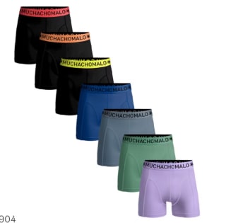 Muchachomalo Solid Boxershort 7-pack voor €39,95 bij Ibood