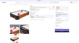 Air Hockey de Mesa de Madera por 19,99€