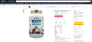 Whey Grego, sabor Cheesecake de Chocolate da Nutrata de 900g - R$ 99,98