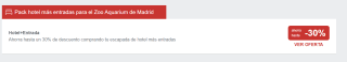 Ahorra hasta 30% en hotel + entrada Zoo Aquarium Madrid