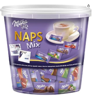 Boîte de chocolat Milka Naps Mix à 23€