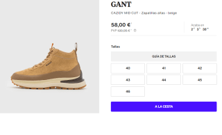 Botas Casual para Hombre GANT CAZIDY MID CUT por 58€