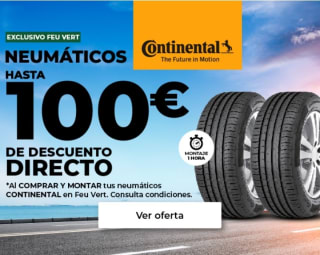 -100€ de Descuento directo Neumáticos Continental.