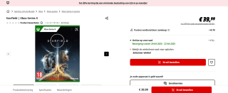 Xbox Series Starfield voor €39,99 bij de Mediamarkt