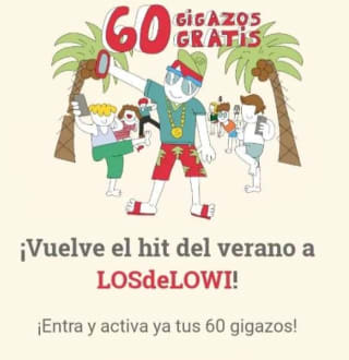 Lowi 60 Gigas gratis